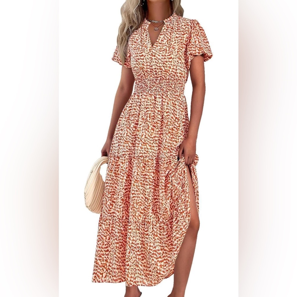 Summer Maxi Dress Floral Pattern